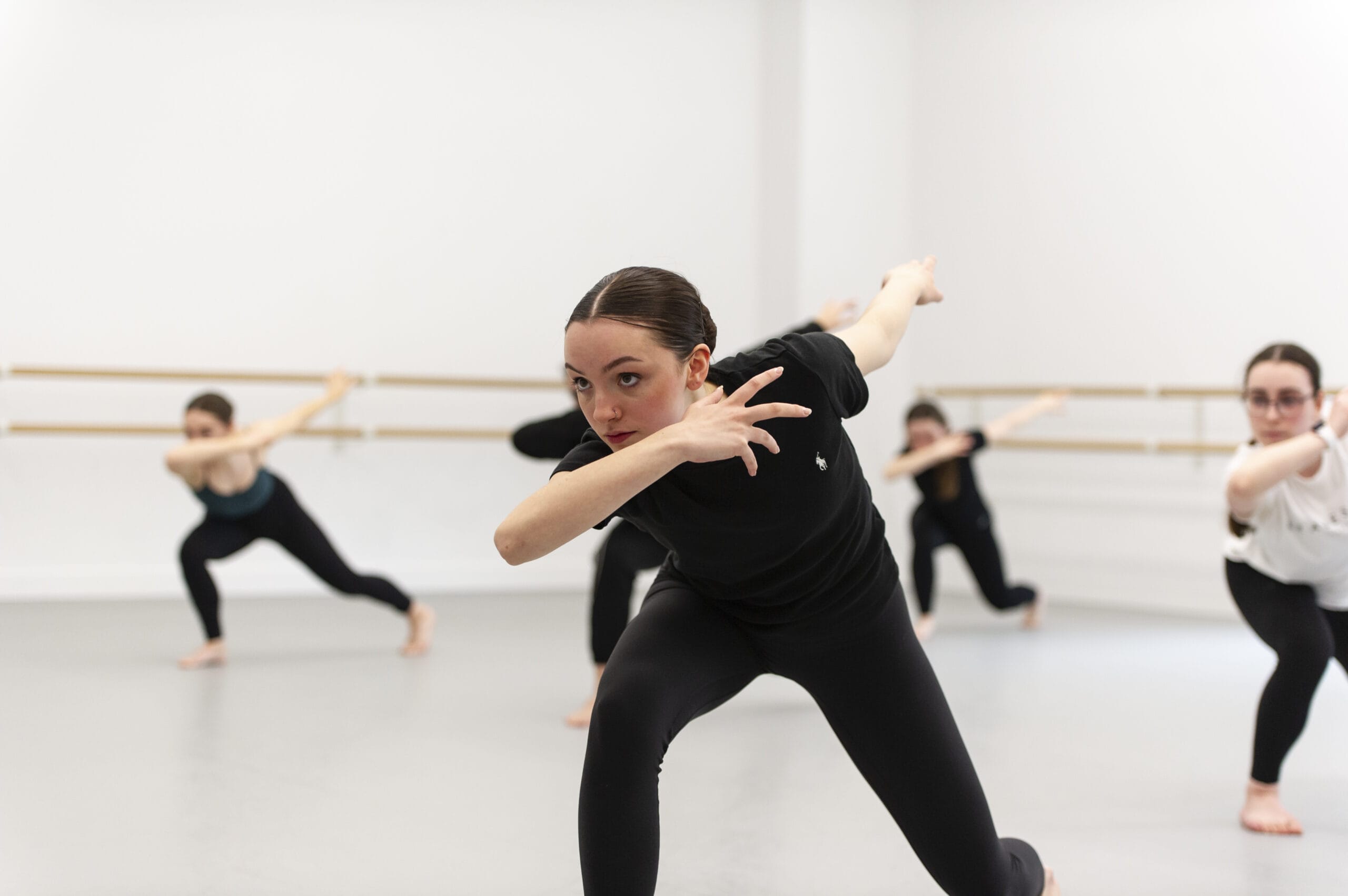 RAD dance classes of students learning contemporary