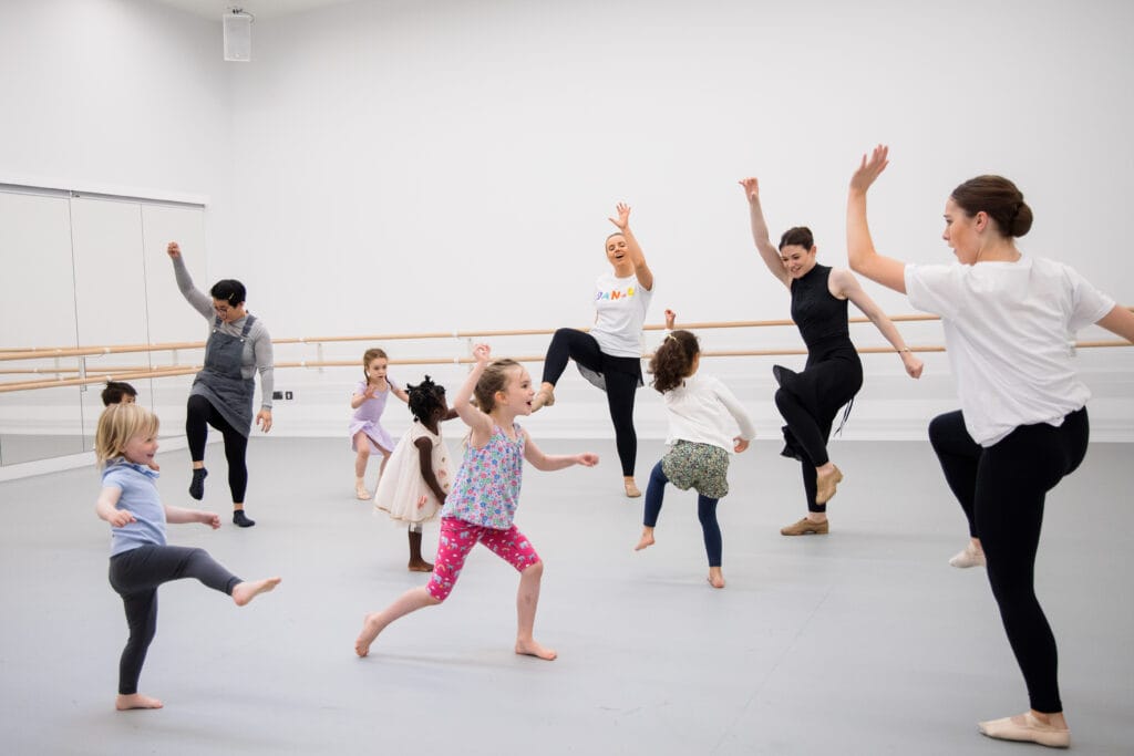 young dancers dancing during RAD Community Day at RAD headquarters studio
