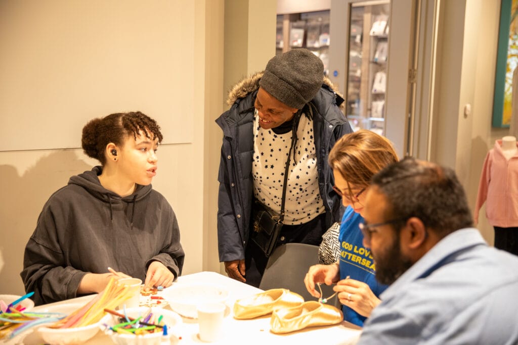 Wandsworth community making pointe shoes at RAD Community Day