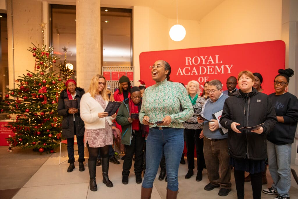 Christmas carol at RAD Community Day