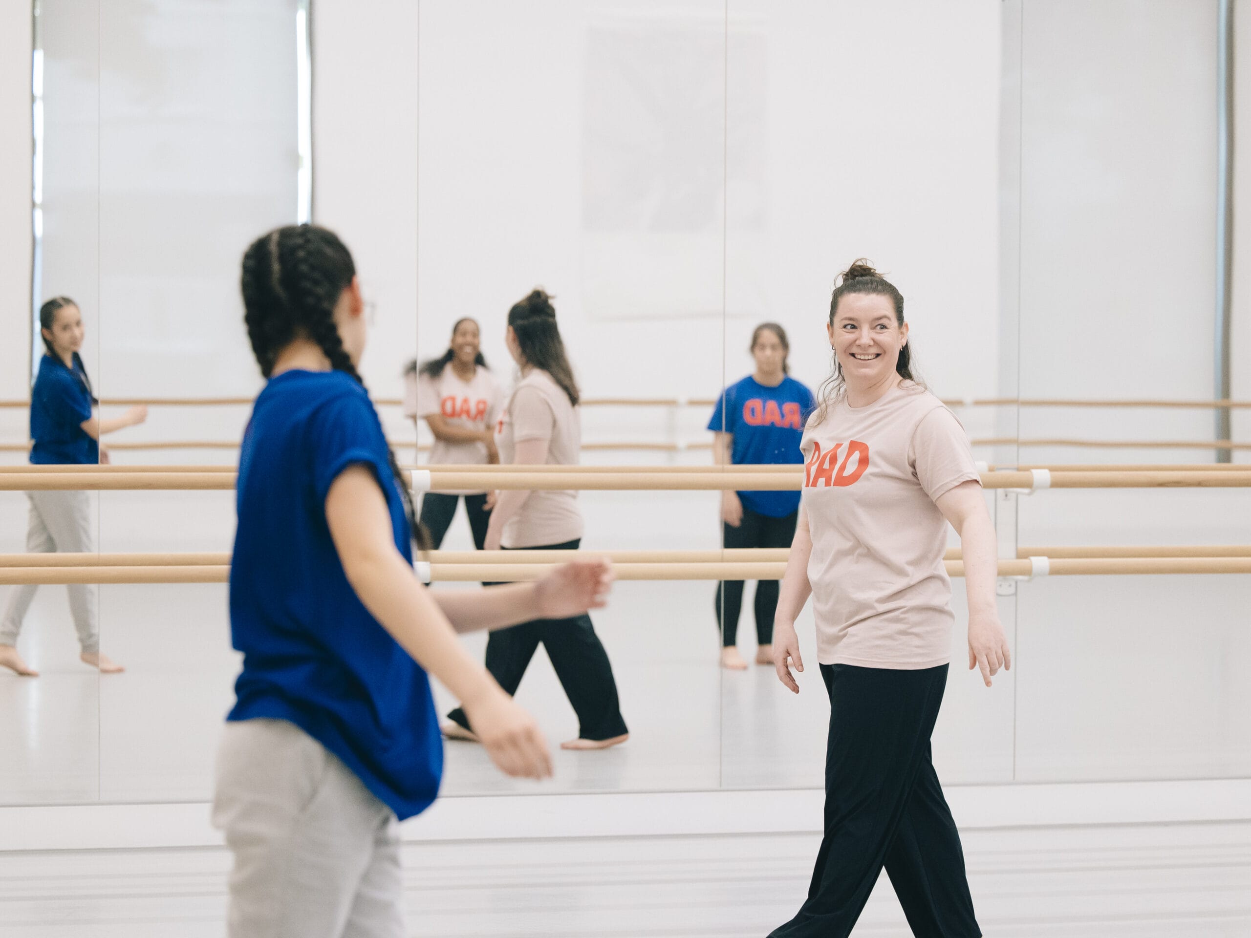 dance class at the RAD headquarters studio