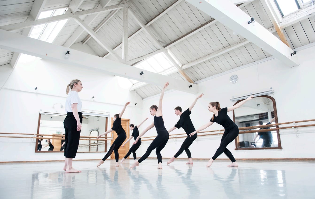 Students studying to become dance teachers