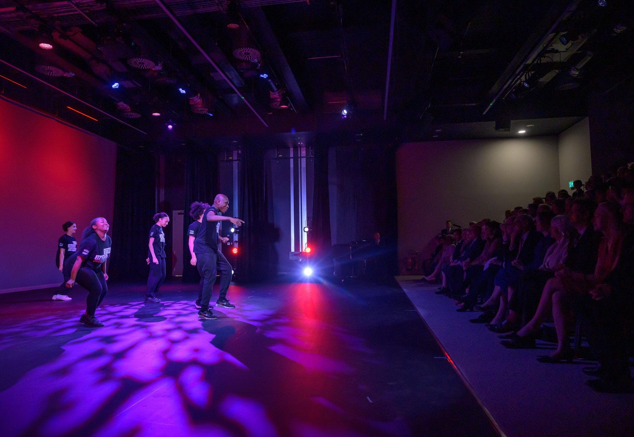 step into dance performing for Queen Camilla at RAD HQ opening