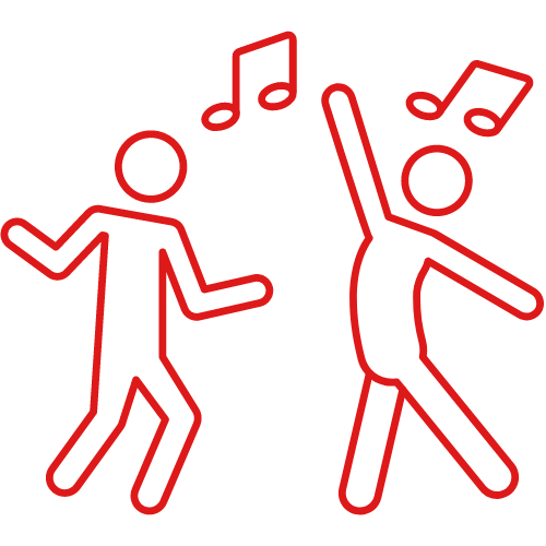 dancing people icon